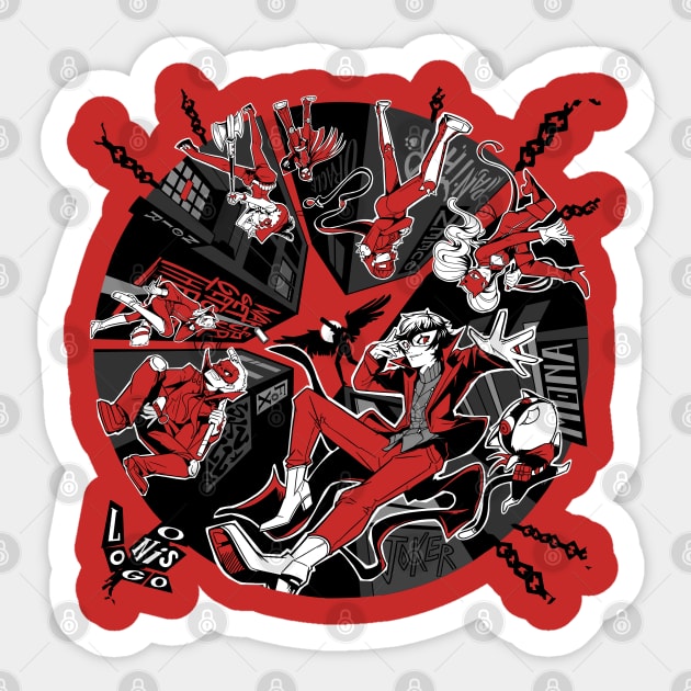 Persona 5 - Take your Heart Sticker by Onislogo